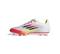 adidas Mixte F50 Club Football Boots FG/MG Chaussures, Cloud White/Core Black/Solar Yellow, 42 2/3 EU