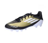 adidas Mixte F50 Club Messi Football Boots Flexible Ground Chaussures, Gold/Footwear White/Carbon Black, 42 EU