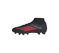 adidas Mixte F50 Club Mid Cut Firm Ground/Multi Ground Football Boots, Core Black/Lucid Red/Core Black, 39 1/3 EU