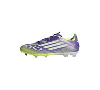 adidas Mixte F50 League Firm Ground Football Boots Chaussures, Purple Rush/Cloud White/Lucid Lemon, 40 EU