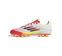 adidas Mixte F50 League Football Boots Artificial Ground Chaussures, Cloud White/Core Black/Solar Yellow, 42 2/3 EU