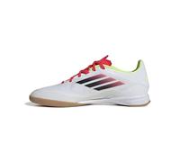 adidas Mixte F50 League Football Boots Indoor Chaussures, Cloud White/Core Black/Solar Yellow, 44 2/3 EU