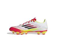 adidas Mixte F50 League Football Boots Multi Ground Chaussures, FTWR White/Core Black/Solar Yellow, 41 1/3 EU