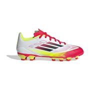 adidas Mixte F50 League Football Boots Multi Ground Kids Basket, FTWR White/Core Black/Solar Yellow, 36 2/3 EU