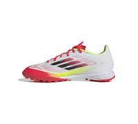 adidas Mixte F50 League Football Boots Turf Chaussures, Cloud White/Core Black/Solar Yellow, 44 EU