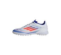 adidas Mixte F50 League Football Boots Turf Chaussures, Cloud White/Solar Red/Lucid Blue, 40 EU