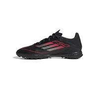 adidas Mixte F50 League Football Boots Turf Chaussures, Core Black/Iron Metallic/Lucid Red, 41 1/3 EU