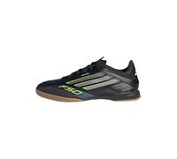 adidas Mixte F50 League Indoor Football Boots Chaussures, Core Black/Iron Metallic/Lucid Lemon, 39 1/3 EU