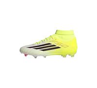 adidas Mixte F50 League Mid Cut Firm Ground/Multi Ground Football Boots, Team Solar Yellow 2/Core Black/Lucid Red, 42 2/3 EU