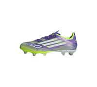 adidas Mixte F50 League Soft Ground Football Boots Chaussures, Purple Rush/Cloud White/Lucid Lemon, 40 2/3 EU
