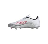 adidas Mixte F50 Messi League Firm Multi Ground Football Boots Chaussures, Cloud White/Lucid Red/Silver Metallic, 41 1/3 EU