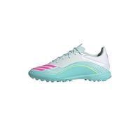 adidas Mixte F50 Messi League Turf Football Shoes, FTWR White/Lucid Pink/Flash Aqua, 38 EU