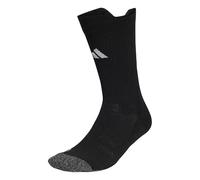 adidas Mixte Football Cushioned Performance Crew Socks, black/white, 6.5-8