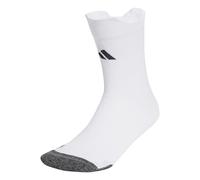 adidas Mixte Football Cushioned Performance Crew Socks, white/black, 4.5-6