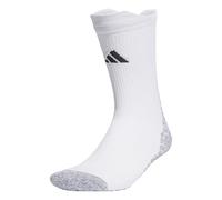 adidas Mixte Football GRIP Knitted Crew Performance Socks Cushioned, White/Black, 10.5-12.5