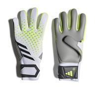 adidas Mixte Gants Goalkeeper (W/O Fingersave) Pred Gl COM, Blanc/Citron Vert/Noir, IA0881, 8-