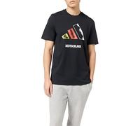Adidas Mixte Germany 3BAR Logo Graphic T-Shirt, Black, S