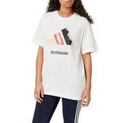 Adidas Mixte Germany 3BAR Logo Graphic T-Shirt, White, XL