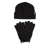 adidas Mixte Glove + Beanie Pack Hat, Black/White, M-L