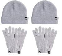 adidas Mixte Glove + Beanie Pack, Light Grey Heather/White, L (Lot de 2)