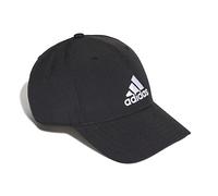 adidas Mixte LIGHTWEIGHT EMBROIDERED BASEBALL CAP, Black / Black / White, M