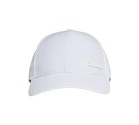 adidas Mixte Lightweight Metal Badge Baseball Cap, White/White/White, M