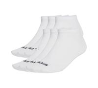 adidas Mixte LINEAR CREW SOCKS CUSHIONED SOCKS 6 PAIR PACK, White/Black, 6-7 Years
