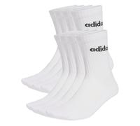 adidas Mixte LINEAR CUSHIONED CREW SOCK 1O PAIR PACK, white/black, 45-48