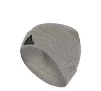adidas Mixte Logo Beanie, Medium Grey Heather/Black, S