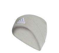 adidas Mixte Logo Beanie, Wonder Silver/White, XS