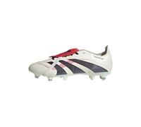 adidas Unisex Chaussure languette rabattue Predator League Terrain gras, Off White/Core Black/Pure Ruby, 43 1/3
