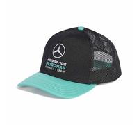 adidas Mixte Mercedes -Amg Petronas Formula 1 Team DNA Flatbrim Hat, Black/Semi Mint Rush, M-L