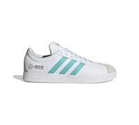 adidas Mixte Mercedes - AMG Petronas Formula One Team VL Court Base Shoes, FTWR White/Semi Mint Rush/Core Black, 46 2/3 EU