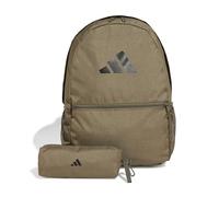 adidas Mixte Pencil Case Backpack, olive strata/black, One size