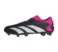 adidas Mixte Predator Accuracy.3 Low Firm Ground Boots, Core Black / Cloud White / Shock Pink, 46 2/3 EU