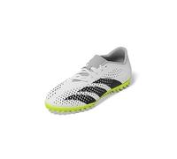 adidas Mixte Predator Accuracy.4 TF Football Shoes (Turf), FTWR White/Core Black/Lucid Lemon, 44 2/3 EU