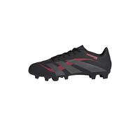 adidas Mixte Predator Club Firm Ground/Multi Ground Football Boots, Core Black/Grey Four/Lucid Red, 44 2/3 EU