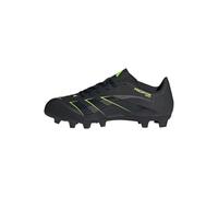 adidas Mixte Predator Club Firm Multi Ground Football Boots Chaussures, Core Black/Carbon/Lucid Lemon, 39 1/3 EU