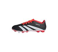 adidas Mixte Predator Club Flexible Ground Football Boots Chaussures, Core Black/Cloud White/Solar Red, 41 1/3 EU