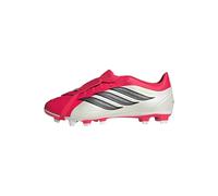 adidas Mixte Predator Club Fold-Over Tongue Firm Ground/Multi Ground Football Boots, Lucid Red/Core Black/FTWR White, 40 2/3 EU