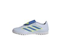 adidas Mixte Predator Club Fold-Over Tongue Turf Football Shoes, Crystal Sky/Ray Blue/Team Solar Yellow 2, 42 EU