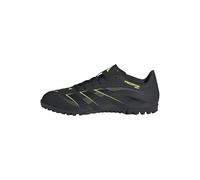 adidas Mixte Predator Club Turf Football Boots Chaussures, Core Black/Carbon/Lucid Lemon, 42 2/3 EU