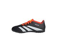 adidas Mixte Predator Club Turf Football Boots, Core Black / Cloud White / Solar Red, 40 2/3 EU
