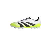 adidas Mixte Predator League 2G/3G Artificial Grass Football Boots Chaussures, Cloud White/Core Black/Lucid Lemon, 44 EU