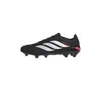 adidas Mixte Predator League Firm Ground Football Boots, Core Black/FTWR White/Lucid Red, 38 2/3 EU