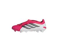 adidas Mixte Predator League Fold-Over Tongue Firm Ground Football Boots, Lucid Red/Core Black/FTWR White, 43 1/3 EU