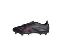 adidas Mixte Predator League Fold-Over Tongue Firm Ground/Multi Ground Football Boots, Core Black/Grey Four/Lucid Red, 42 EU