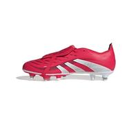 adidas Mixte Predator League Fold-Over Tongue Soft Ground Football Boots, Lucid Red/Cloud White/Core Black, 41 1/3 EU