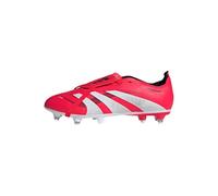 adidas Mixte Predator League Fold-Over Tongue Soft Ground Football Boots, Lucid Red/Cloud White/Core Black, 40 2/3 EU