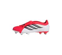 adidas Mixte Predator League Fold-Over Tongue Soft Ground Football Boots, Lucid Red/Core Black/FTWR White, 44 EU